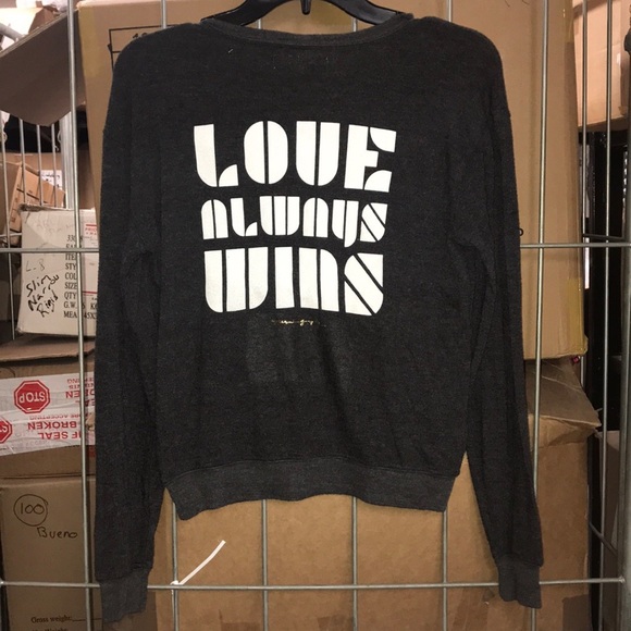 Spiritual Gangster Sweaters - NWT SG Love Always Wins Savasana Pullover Sz SM/LG
